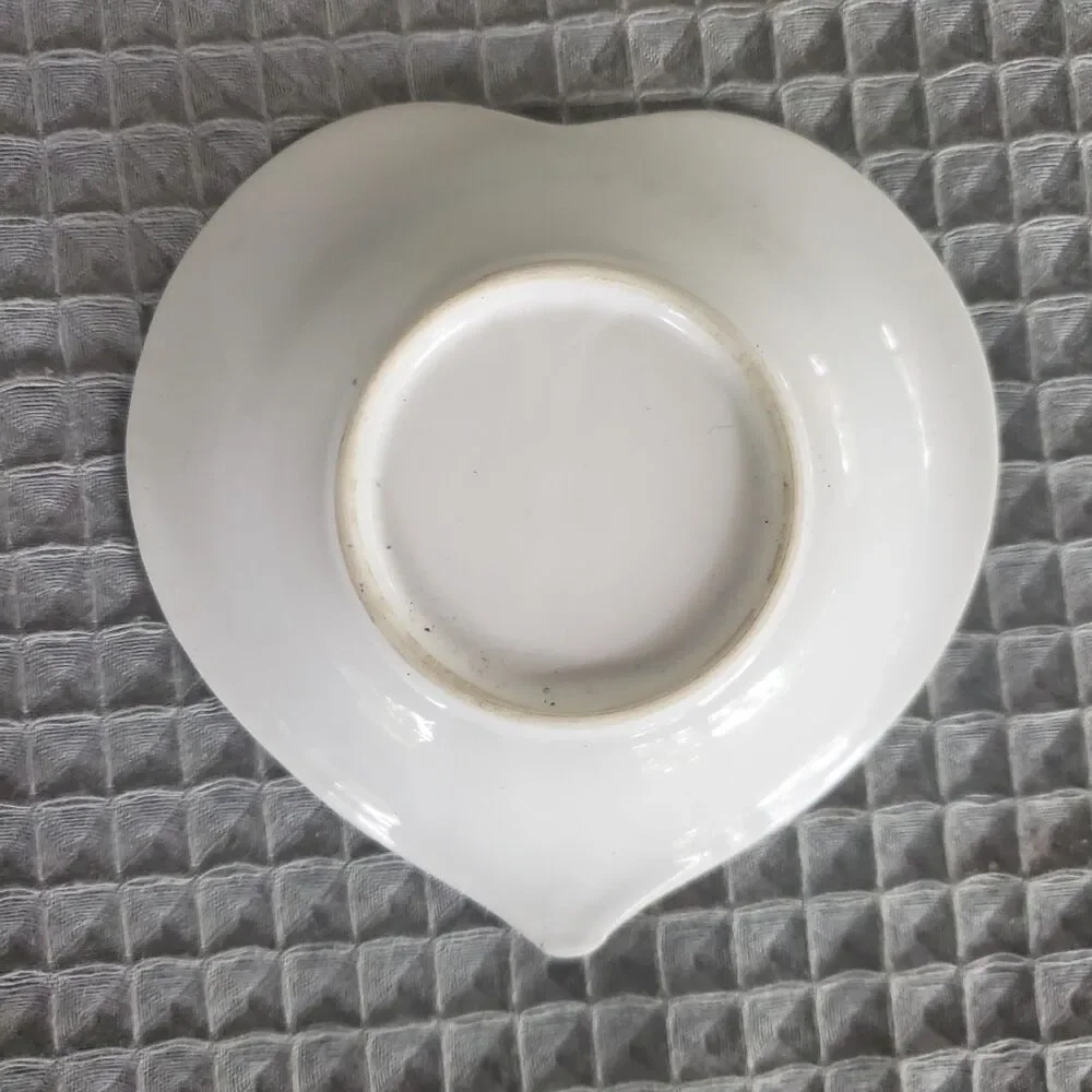 VTG Missouri Show Me State Heart Trinket Dish Ceramic Mule Souvenir Ring Tray